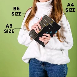 Worldone A4 5 Subject Spiral 300pgs Ruled Notebook - WPP-1314